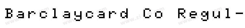 Barclaycard Co Regul字体转换